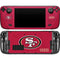 NFL San Francisco 49ers Distressed Steam Deck Handheld Gaming Computer Skin